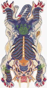 Tappeto in lana fatto a mano Dragon