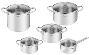 Tefal - Set di pentole 10 pz COOK EAT acciaio inossidabile