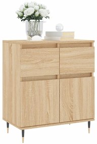 Credenza rovere sonoma 60x35x70 cm in legno multistrato