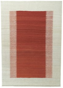 Kilim Tappeto 150 x 220 Rosso (Tacchino) Tessuto A Mano