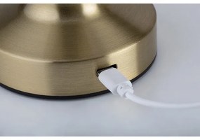 Rabalux 74207-LED Lampada da tavolo ricaricabile SENAN LED 2,7W/5V 1200mAh oro