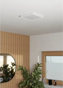 Eglo 901336 - Plafoniera da bagno FUEVA LED/10,5W/230V 22x22cm IP44 bianca