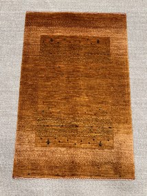Loribaft Tappeto 90 x 60 Giallo (Iran) Annodato A Mano