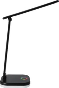 Lampada da tavolo dimmerabile LED RGBW con ricarica wireless LED/7W/5V USB nera