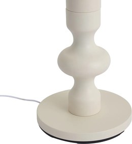 Lampada da terra retrò beige con paralume in tessuto 160 cm - Captain