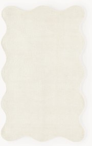Tappeto tessuto a mano con bordo ondulato Wavy