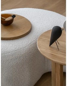 Sgabello in tessuto bouclé bianco Miuf - Miuform