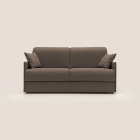 Evans Divano letto matrimoniale in tessuto impermeabile T13 marrone