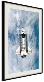 Poster  Shuttle Flight  Cornice Quadri Cornice nera con pass-partout, Larghezza x Altezza Home decor 20x30