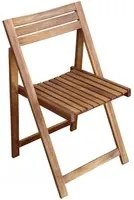 Sedia da Giardino Birra 44x47x78 h cm in Legno Marrone