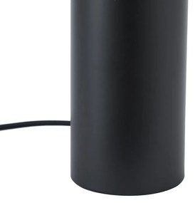 Lampada da tavolo moderna nera 24 cm - Cylinder