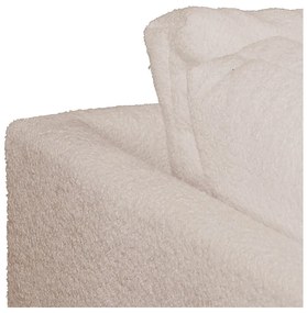 Divano angolare beige in tessuto bouclé (angolo sinistro) Ariella - Ropez