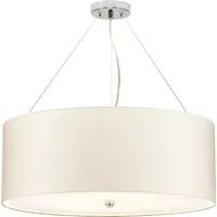 Lampadario Contemporaneo Pearce Acciaio Cromo Lucido 5 Luci E27