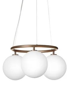 Nuura - Miira 3 Circular Lampadario Dark Bronze/Opal Nuura