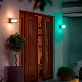 Philips - Lampada da parete esterna LED RGB dimmerabile Hue LUCCA 1xE27/8,1W/230V IP44