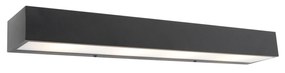 Applique da parete allungata di design nera 60 cm - Houx