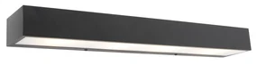 Applique da parete allungata di design nera 60 cm - Houx