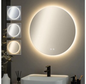 Brilagi - Specchio LED riscaldato dimmerabile con retroilluminazione DEMI PRO LED/20W/230V Ø 60 cm IP44