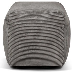 Puof a sacco viola con rivestimento in velluto a coste Plus 50 Lounge – SLOWDOWN