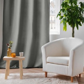 Tenda fonoassorbente in microfibra grigia 135x260 cm Micropolar - douceur d'intérieur