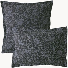 Federa in cotone percalle Reve Noir Nocturne