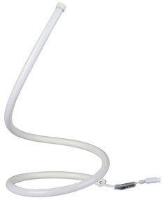 Lampada Led da Tavolo Design Moderna Spirale 17W Caldo 3000K Colore Bianco Con Interruttore SKU-40321