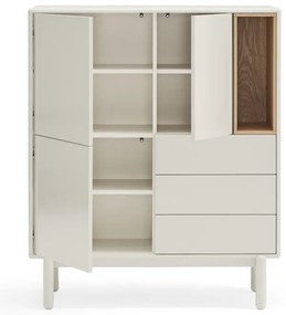 Cassettiera color crema 100x120x40 cm Corvo – Teulat