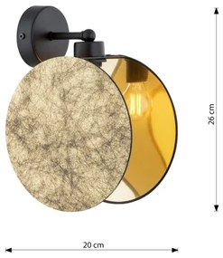 Applique MOTIF 1xE27/15W/230V oro