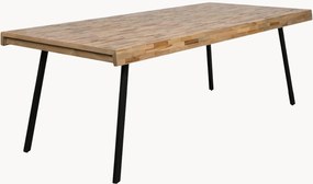 Tavolo con piano in legno di teak Suri, varie misure