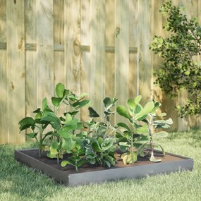 Fioriera Rialzata Da Giardino 100x100x18,5cm İn Acciaio Zincato /