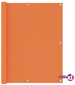 vidaXL Paravento Balcone Arancione 120x400 cm in Tessuto Oxford