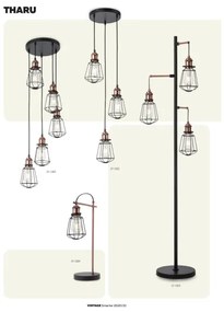Redo 01-1301 - Lampadario a sospensione con filo THARU 1xE27/42W/230V