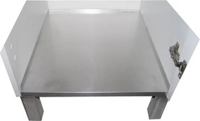 Mobile Lavatoio in legno Bianco a 1 anta con vasca in metacrilato 50x50 cm