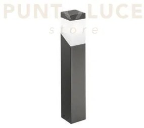 Ges610- paletto grigio antracite 1 luce attacco e27 ip44 alluminio ...