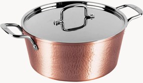 Pentola con rivestimento antiaderente e coperchio Hammered Copper