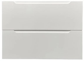Mobile lavabo singolo sospeso 80 cm Bianco - STEFANIE