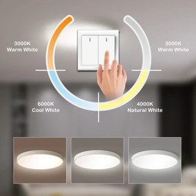 Brilagi - Plafoniera LED POOL LED/60W/230V 3000/4500/6000K 50 cm bianca