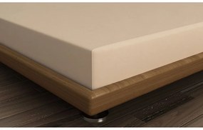 Lenzuolo con angoli beige in cotone 140x200 cm – Mijolnir