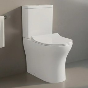 Wc a filo muro monoblocco con sistema rimless e sedile soft close Sara