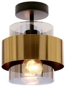 Lampadario a plafone SPIEGA 1xE27/60W/230V oro/nero