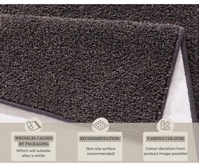 Runner grigio antracite , 80 x 400 cm Pure - Hanse Home