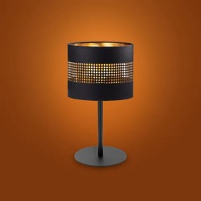 Lampada da tavolo TAGO 1xE27/15W/230V nero/oro