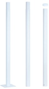 Brilagi - Palo in metallo per illuminazione esterna URBAN 3 m palo bianco