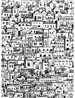 Cole & Son Carta da parati Mediterranea - White and Black