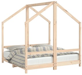 Giroletto per bambini 2x(70x140) cm in legno massello di pino