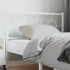 Testiera İn Metallo Bianco 107 Cm /