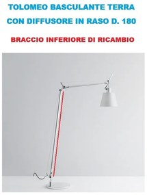 Artemide braccio inferiore con molla e cavo acciaio ricambio Tolomeo basculante terra