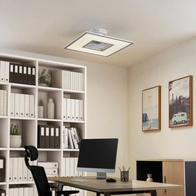 Lindby LED ventilatore da soffitto Romea, angolare, DC, silenzioso, 60 cm
