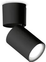 Plafoniera Moderna Toby Metallo Nero 1 Luce Gu10 7W 3000K Luce Calda