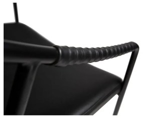 Sedia da pranzo in similpelle nera Boto - DAN-FORM Denmark